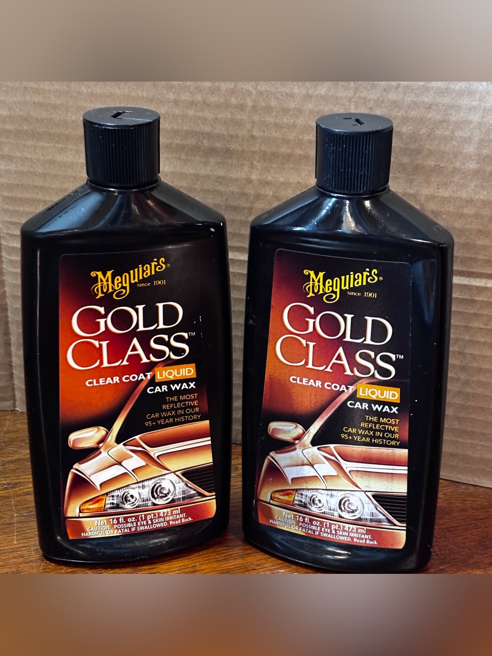 2 Meguiars Gold Class Carnauba Plus Liquid Car Wax G7016 Auto Detailing NEW